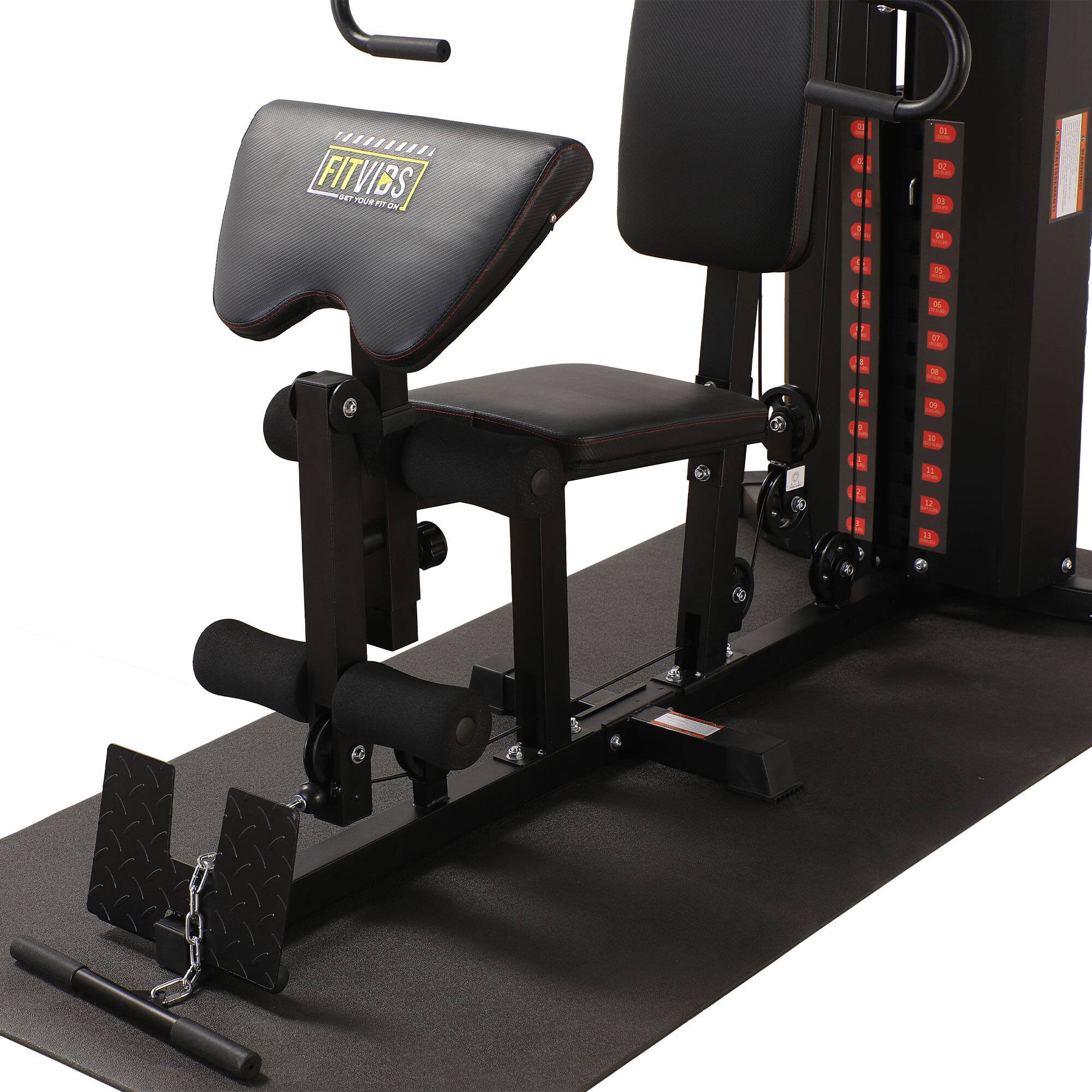 Alt View 8. BalanceFrom Fitness - BalanceFrom Multifunctional Home Gym Workout Station Strength Training Equipment - Black.