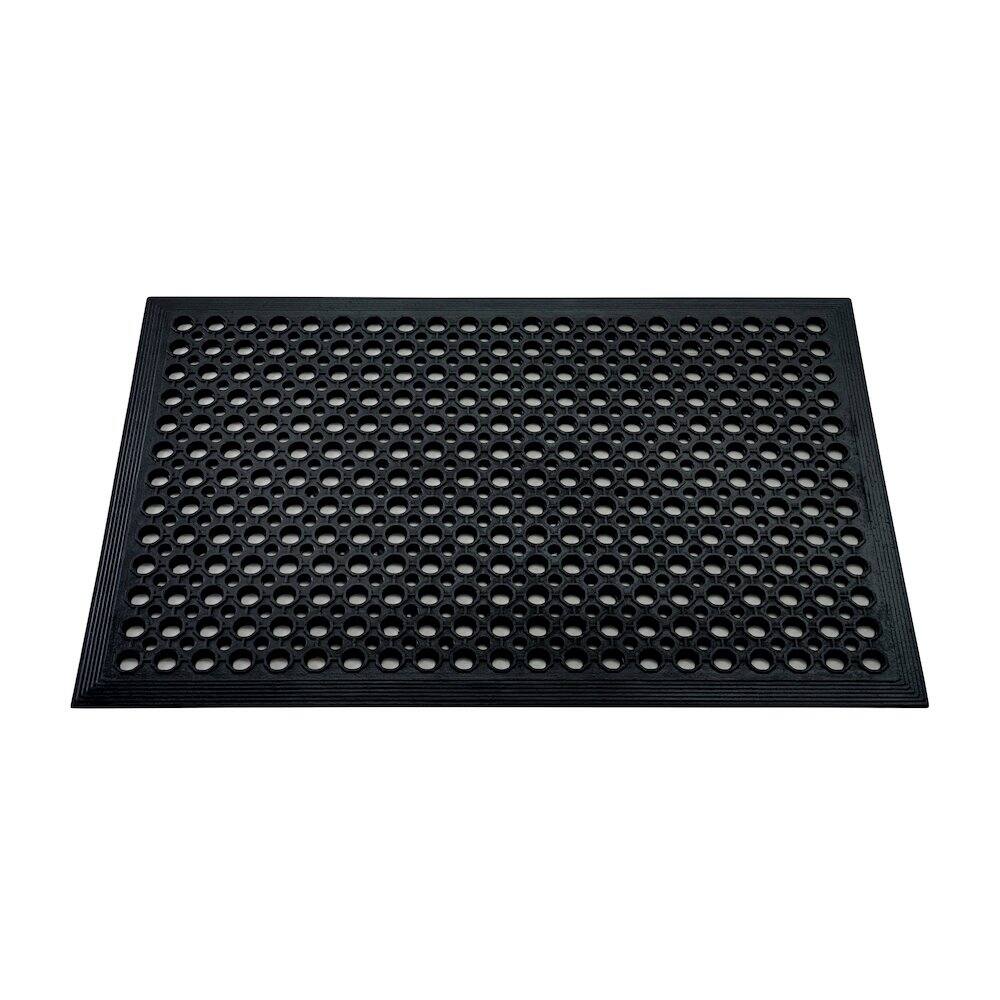 Alt View 2. Floortex - Doortex® Open-Top Black Anti-Fatigue Mat - 36" x 60" - Black.