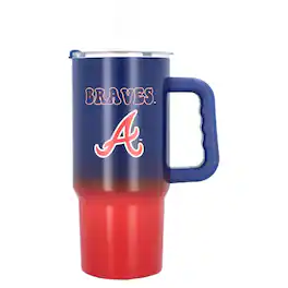 Logo Brands - Atlanta Braves 24oz. Ombre Stainless Steel Tumbler - Multicolor