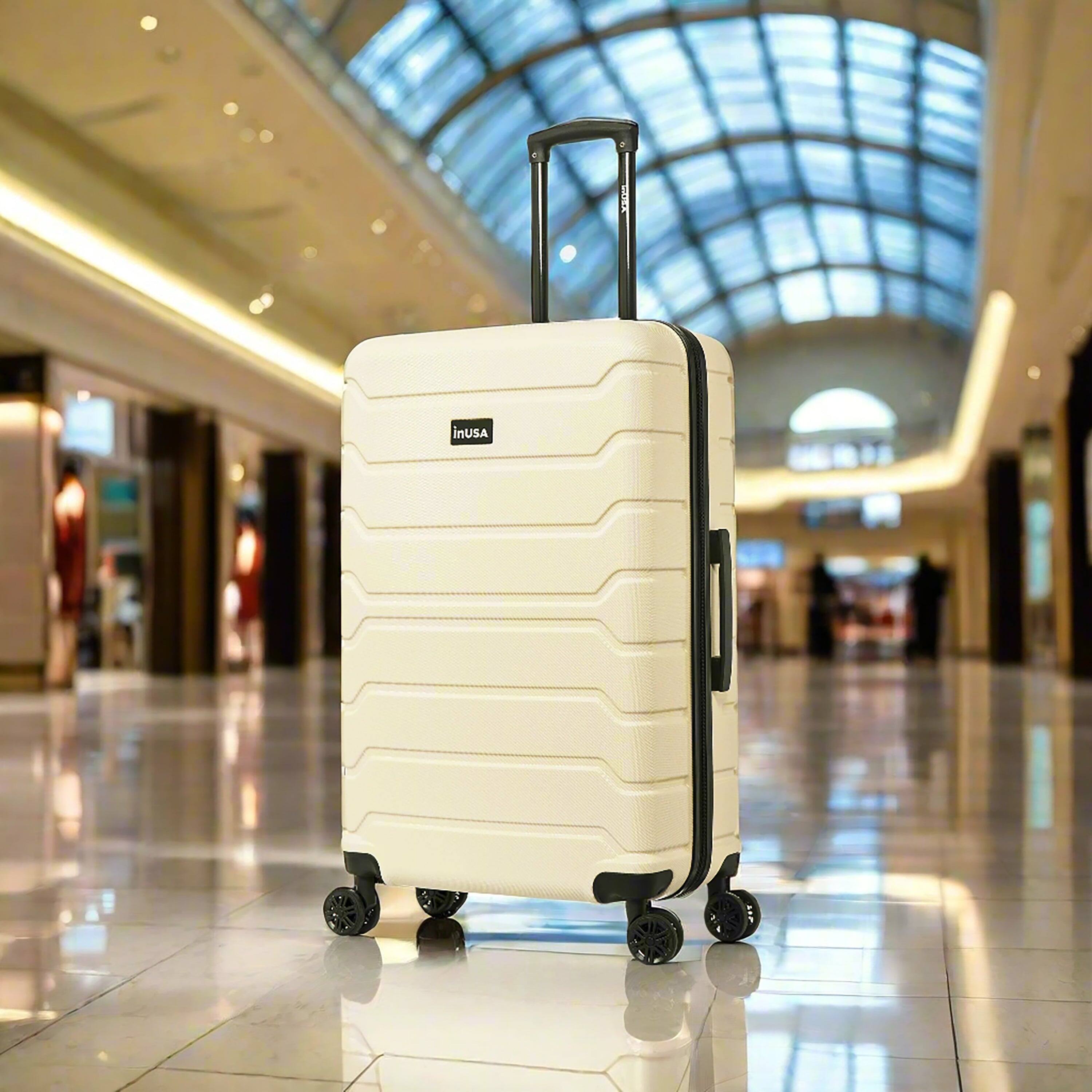 Back. InUSA - Trend lightweight hardside spinner luggage 28" - SAND.