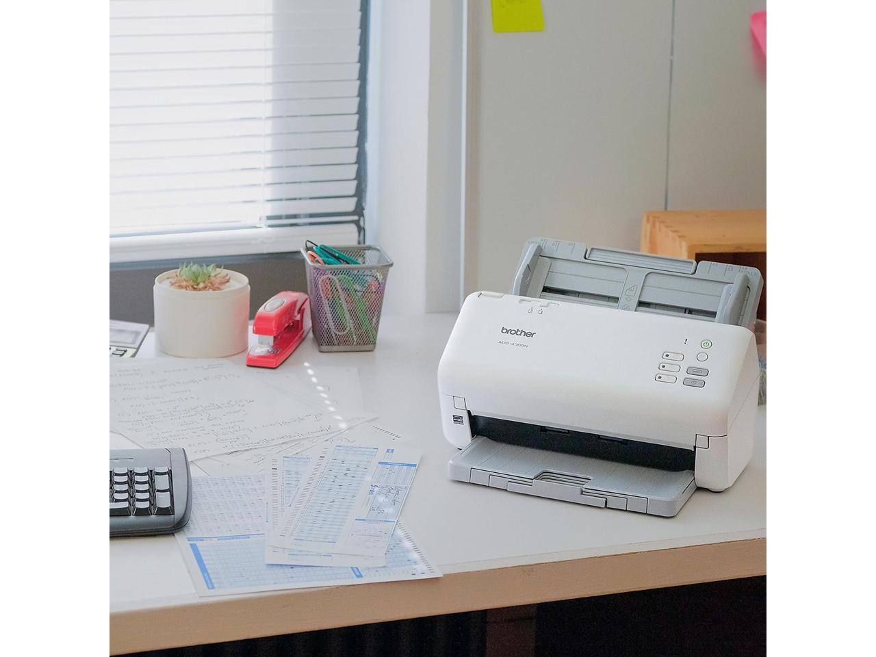 Alt View 5. Brother - Brother ADS4300N Dual CIS 600 x 600 dpi Sheet Fed Professional Desktop Scanner - false.