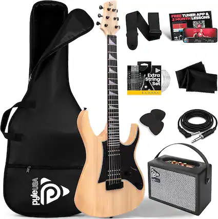 Tuner App & Free Lessons 2 Month
Extra String Set E.A,D,G,B,E
PyleUSA