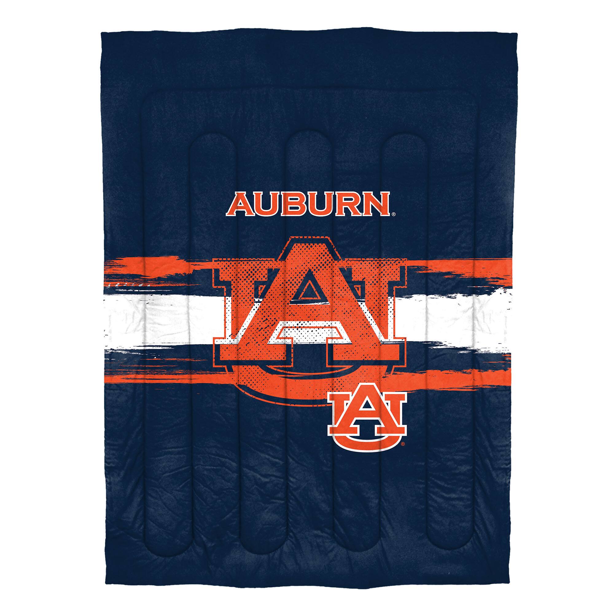 Angle. Sweet Home Collection - NCAA Auburn Tigers Comforter & Sham Set- Twin/Twin XL - Multicolored.