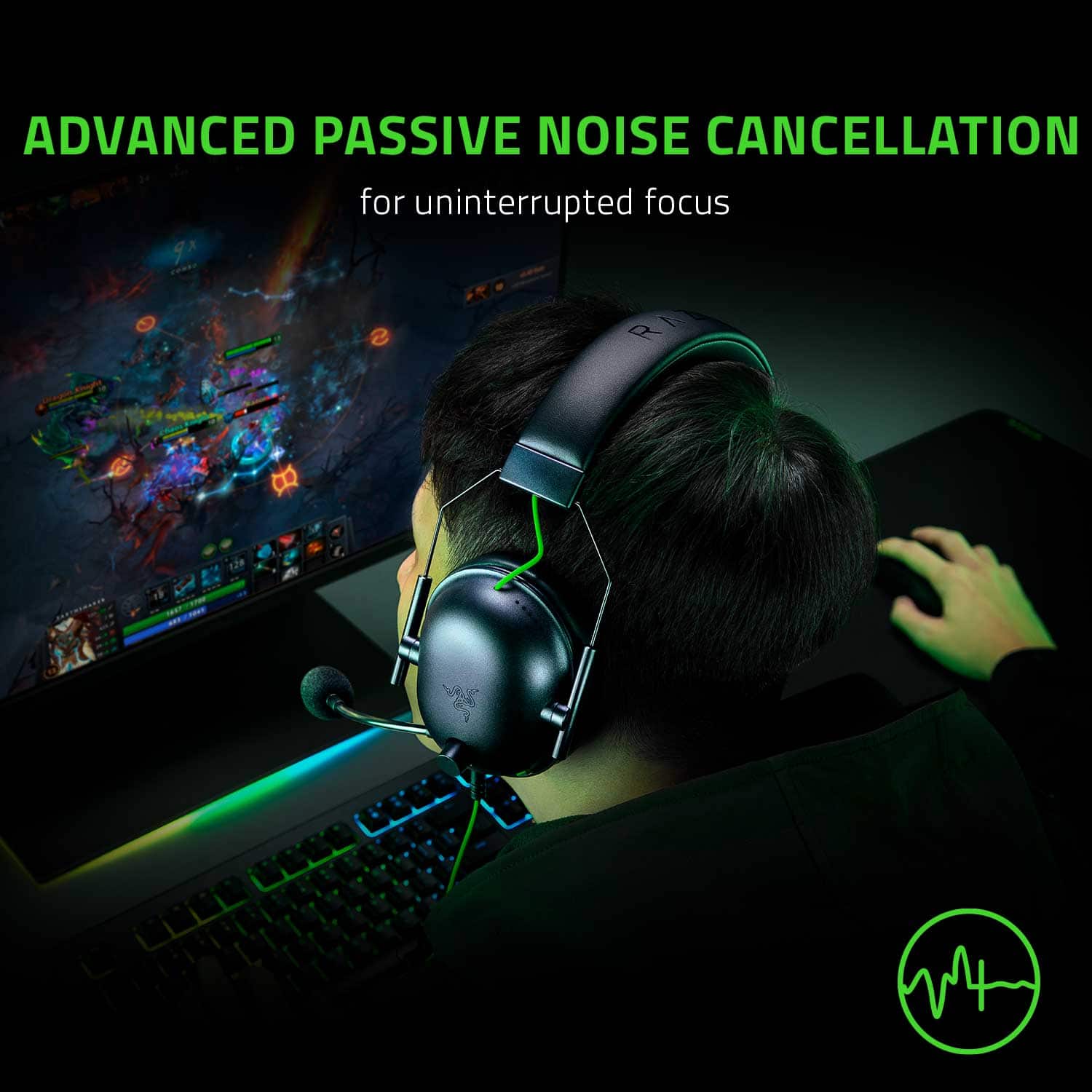 Advanced Passive Noise Cancellation for uninterrupted focus.