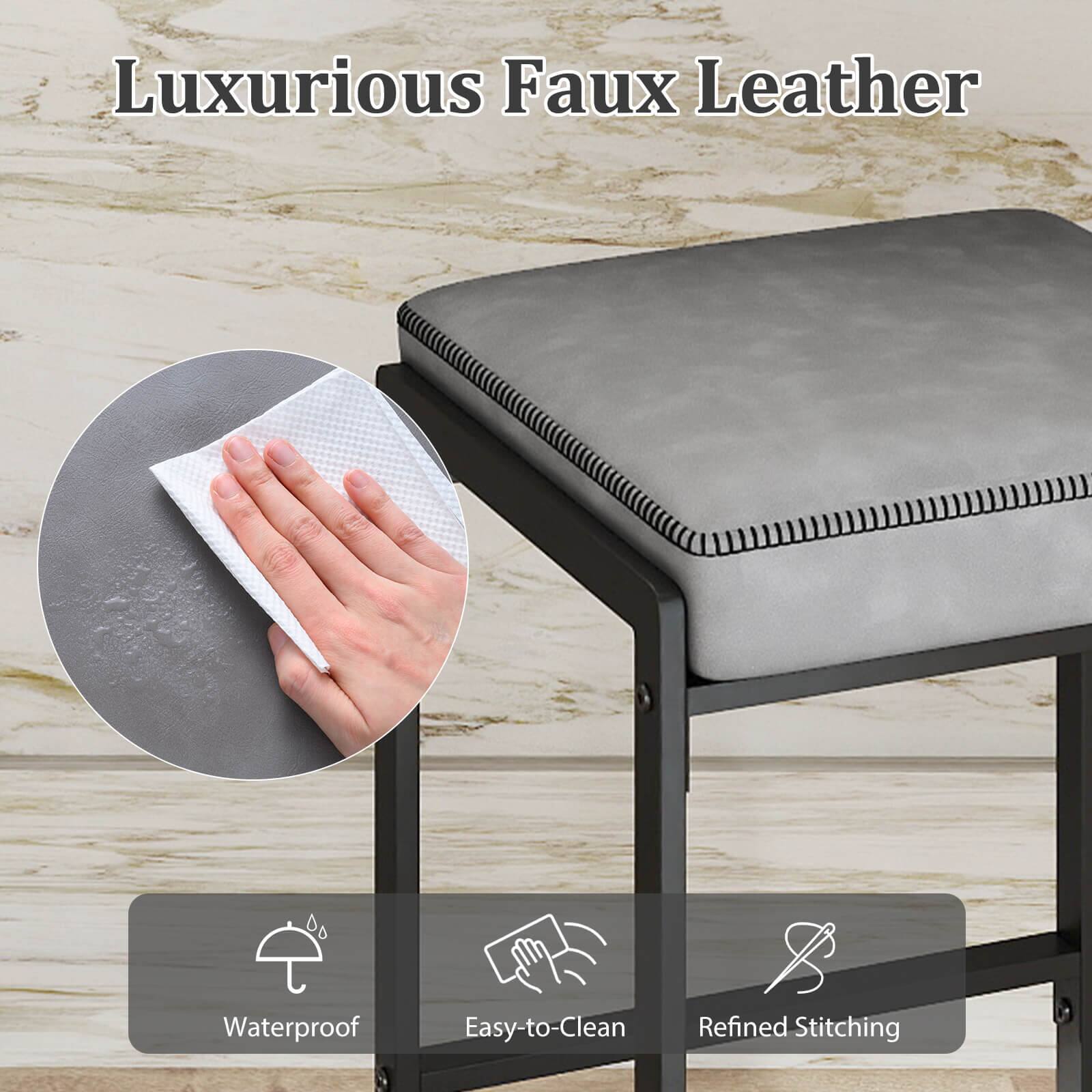Luxurious Faux Leather

- Waterproof
- Easy-to-Clean
- Refined Stitching