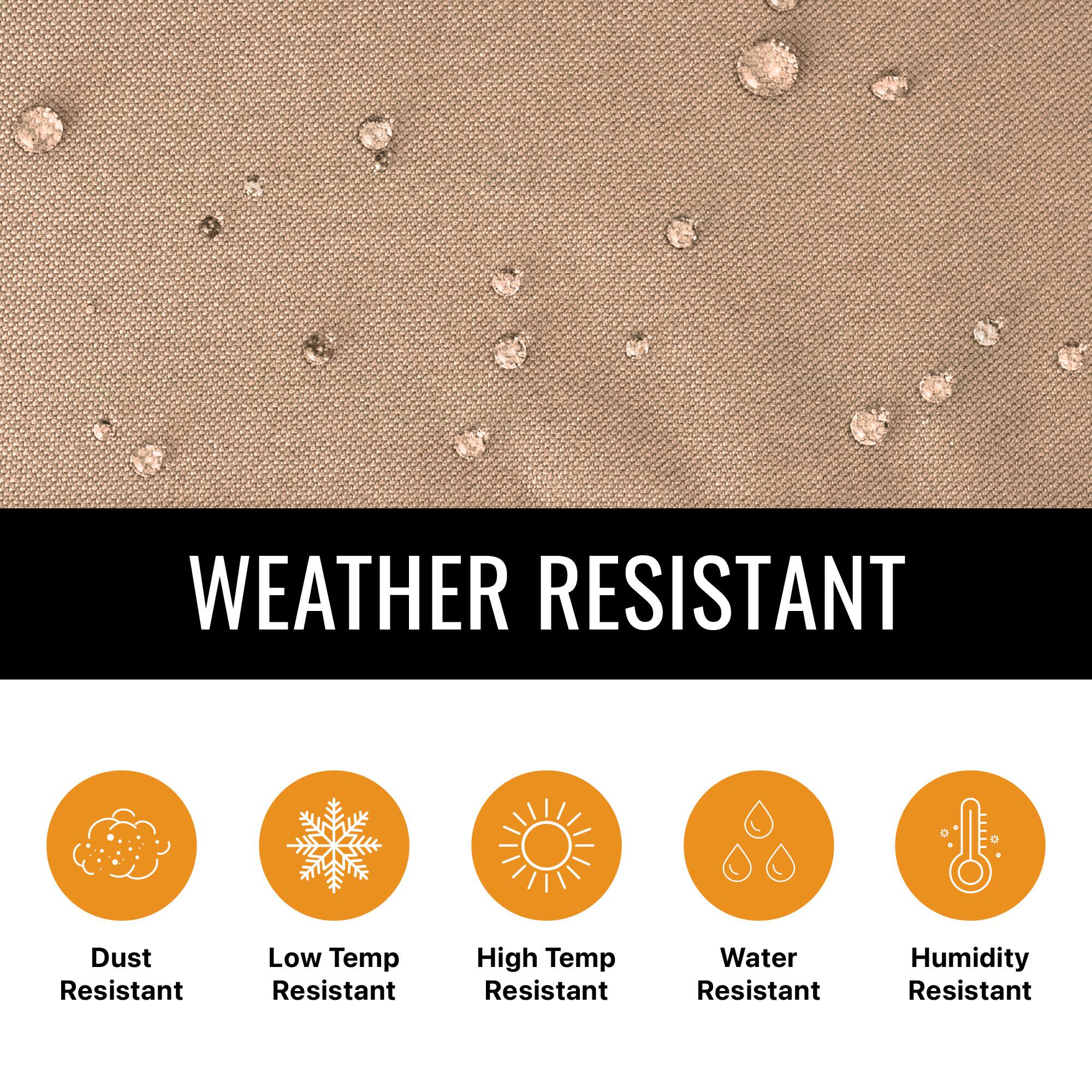 WEATHER RESISTANT
Dust Resistant
Low Temp Resistant
High Temp Resistant
Water Resistant
Humidity Resistant