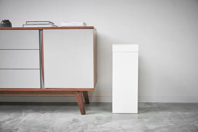 Front. Yamazaki Home - Trash Can - Steel - Black.