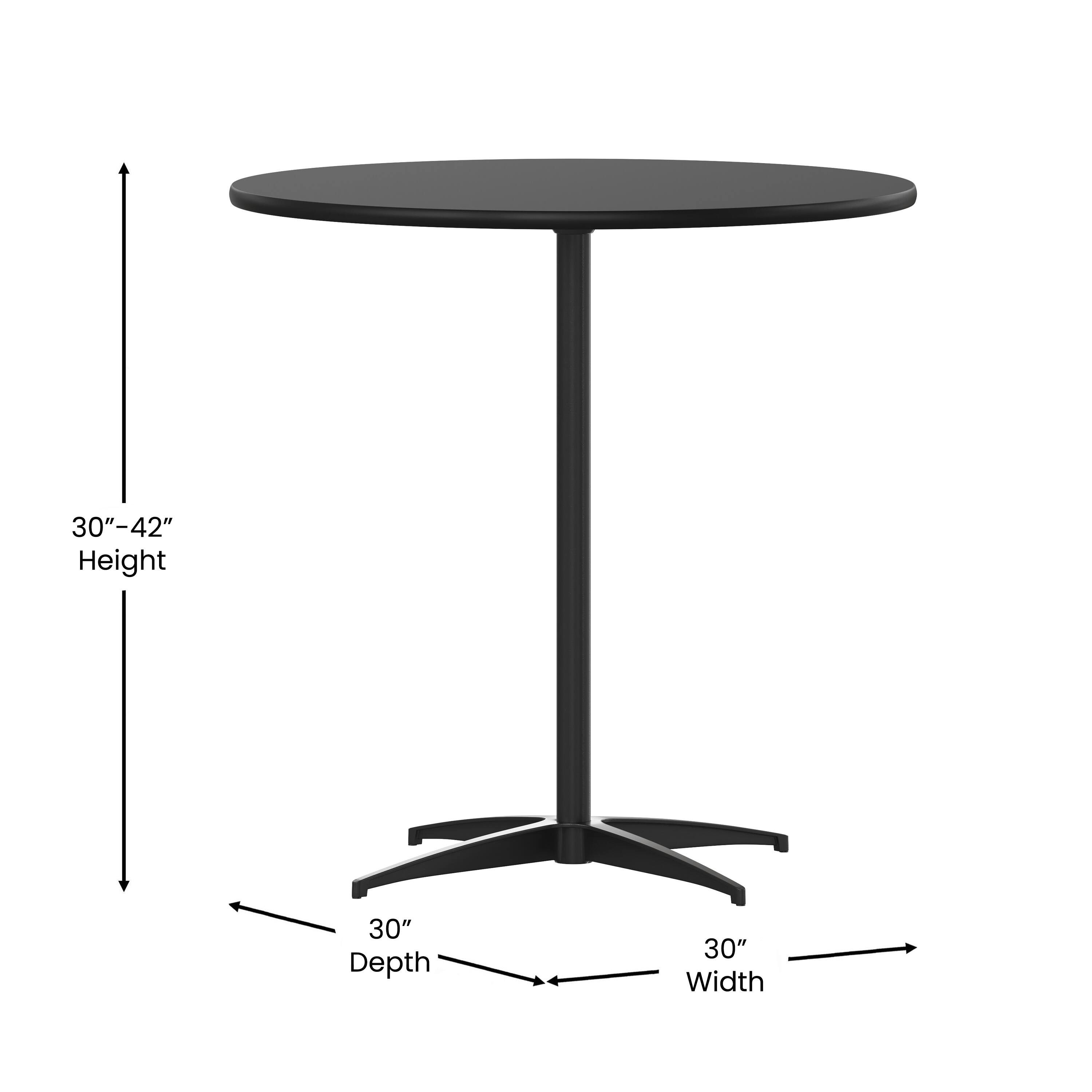 30"-42" Height  
30" Depth  
30" Width