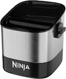 Ninja - Luxe Café Knock Box, Accessories for Espresso Machine, Non-slip Base, Holds 10 Double Shot Pucks - Silver