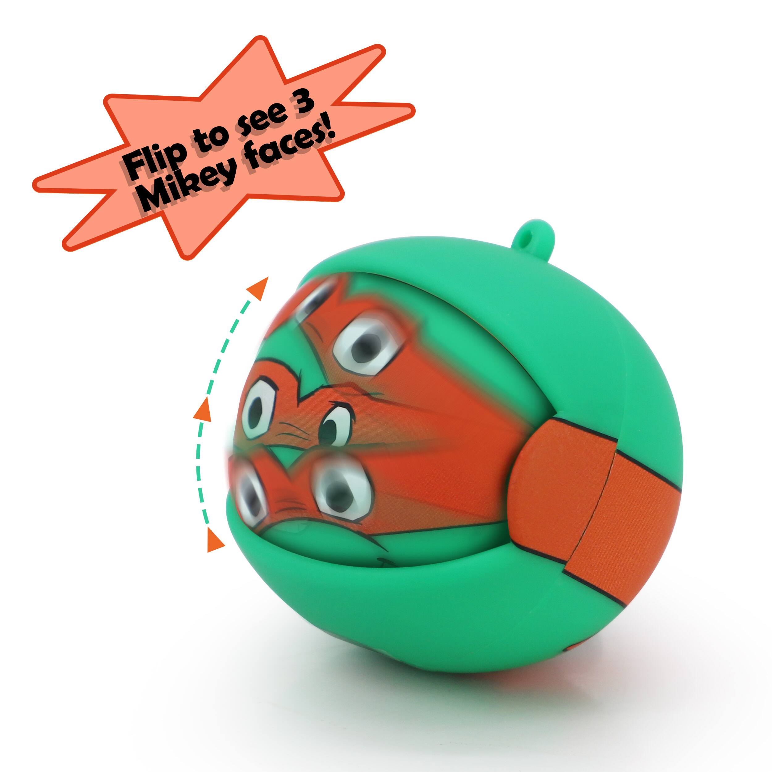 Flip to see 3 Mikey faces!