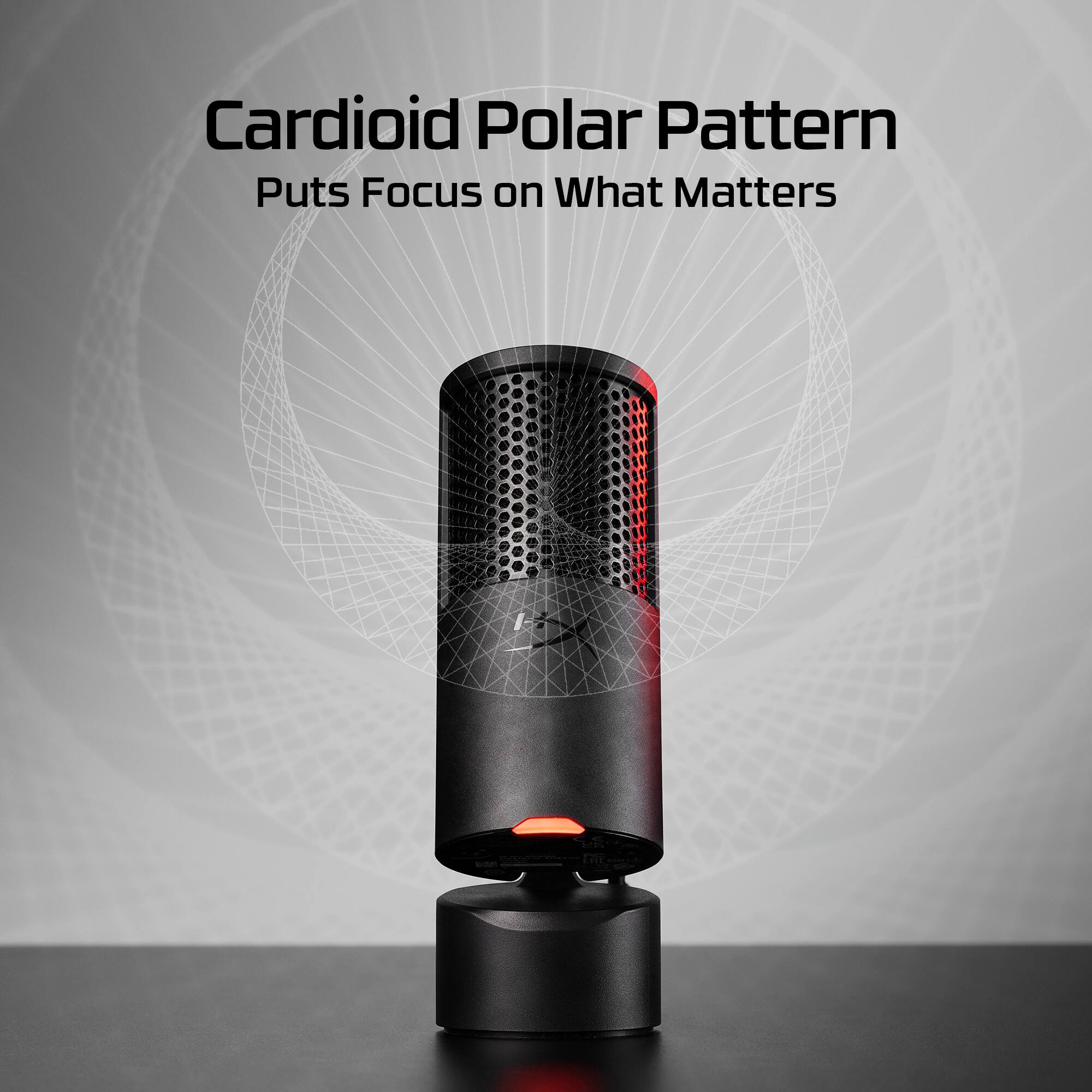 Cardioid Polar Pattern  
Puts Focus on What Matters