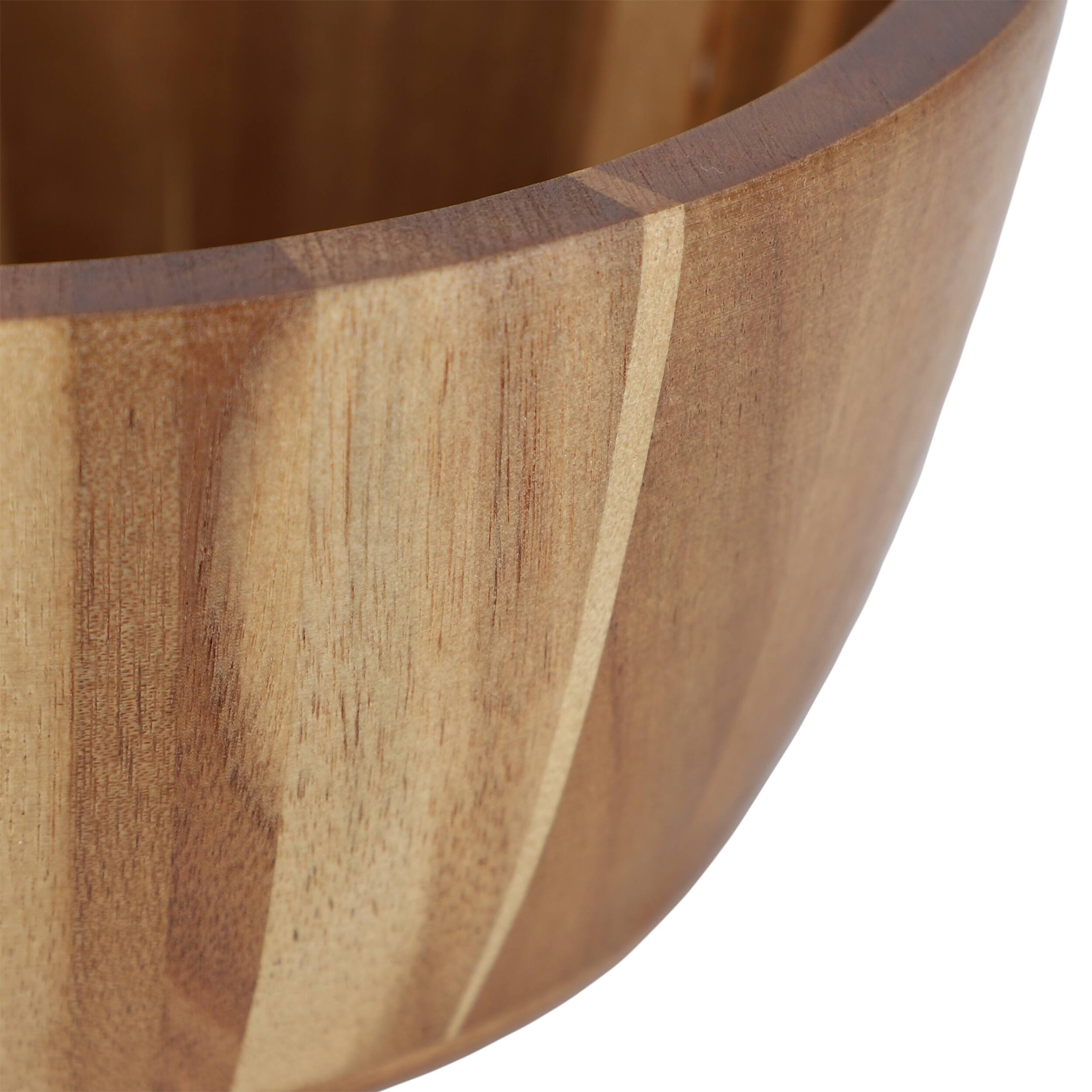 Alt View 3. MegaChef - MegaChef 2 Piece 8.5 Inch Acacia Wood Salad Bowl Set - Brown.