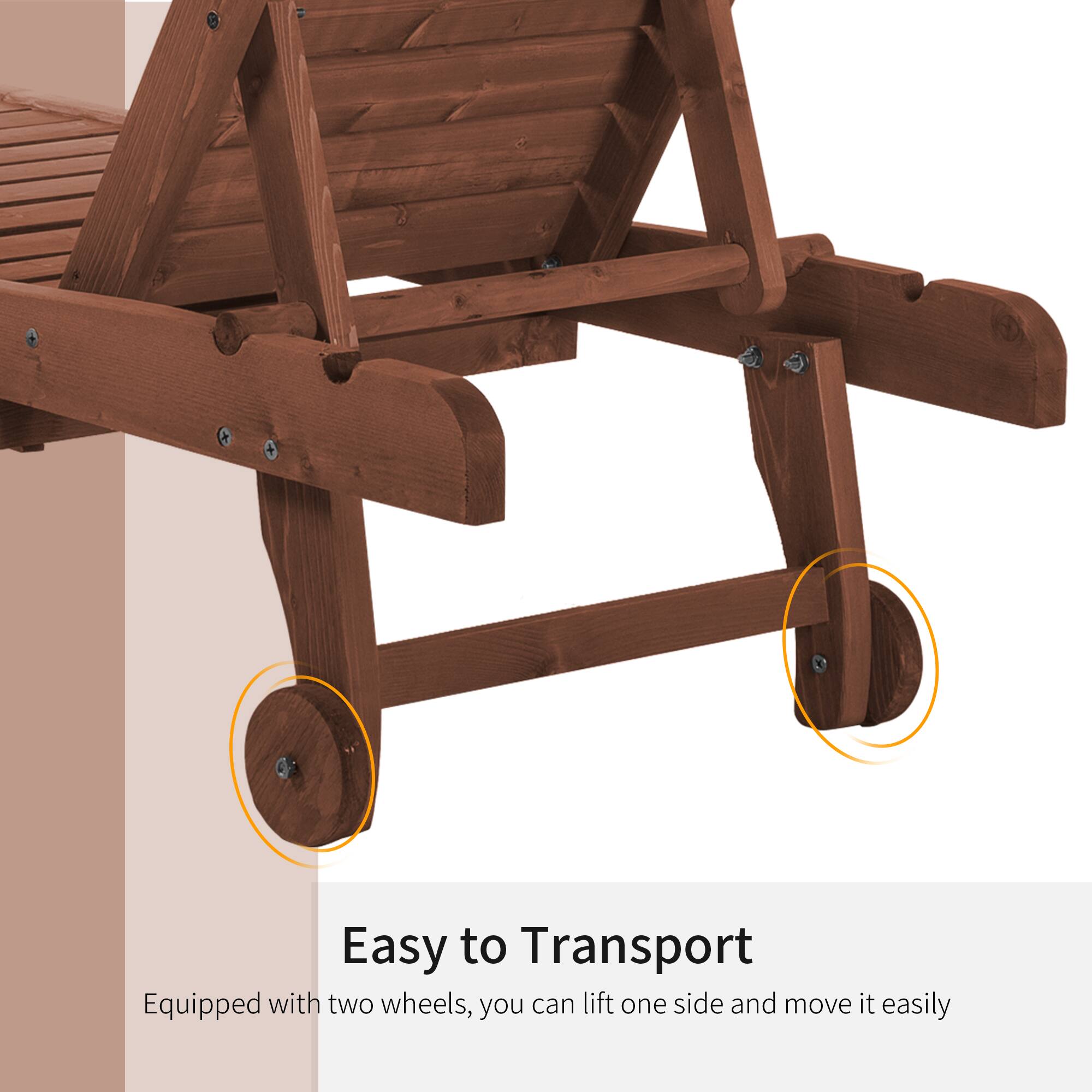 Easy to Transport

Equipped with two wheels, you can lift one side and move it easily