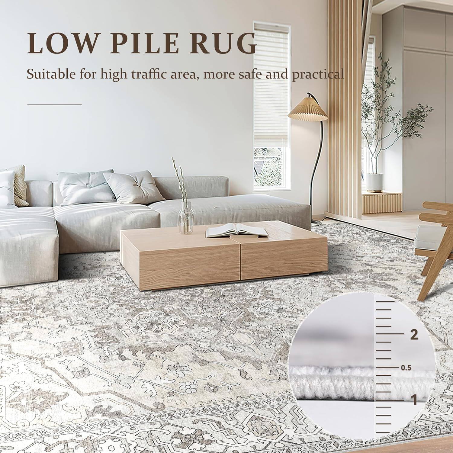 LOW PILE RUG  
Suitable for high traffic area, more safe and practical  

2  
0.5  
1