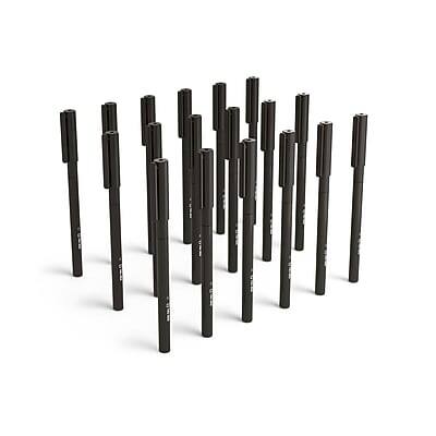 Front. TRU RED - TRU RED Ballpoint Gripped Pen, Medium Point, 1.0mm, Black, 60/Pack (TR52867) - Black.