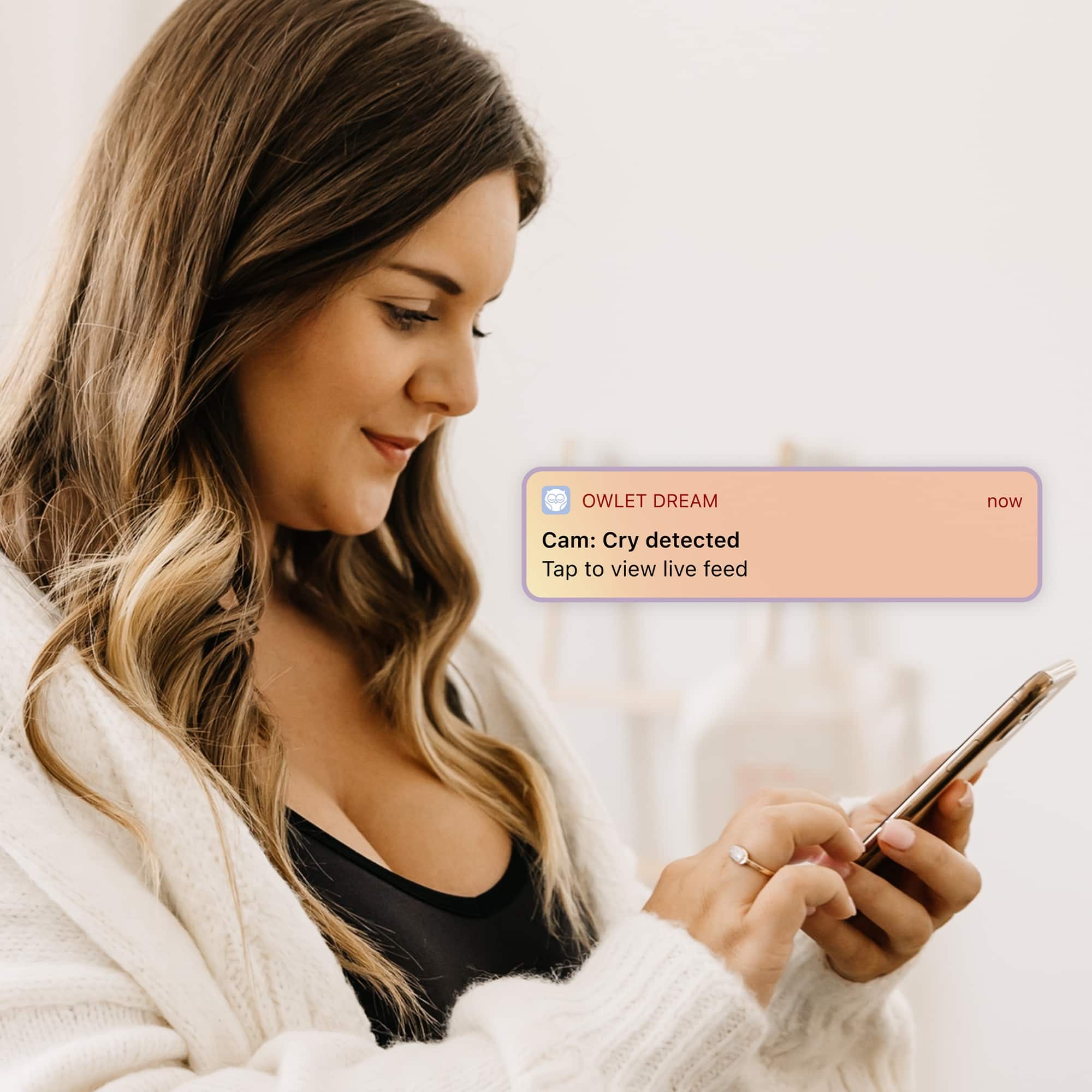 Alt View 14. Owlet - Owlet Cam 2 (Gen 2) Smart Baby Monitor - Sleepy Sage.
