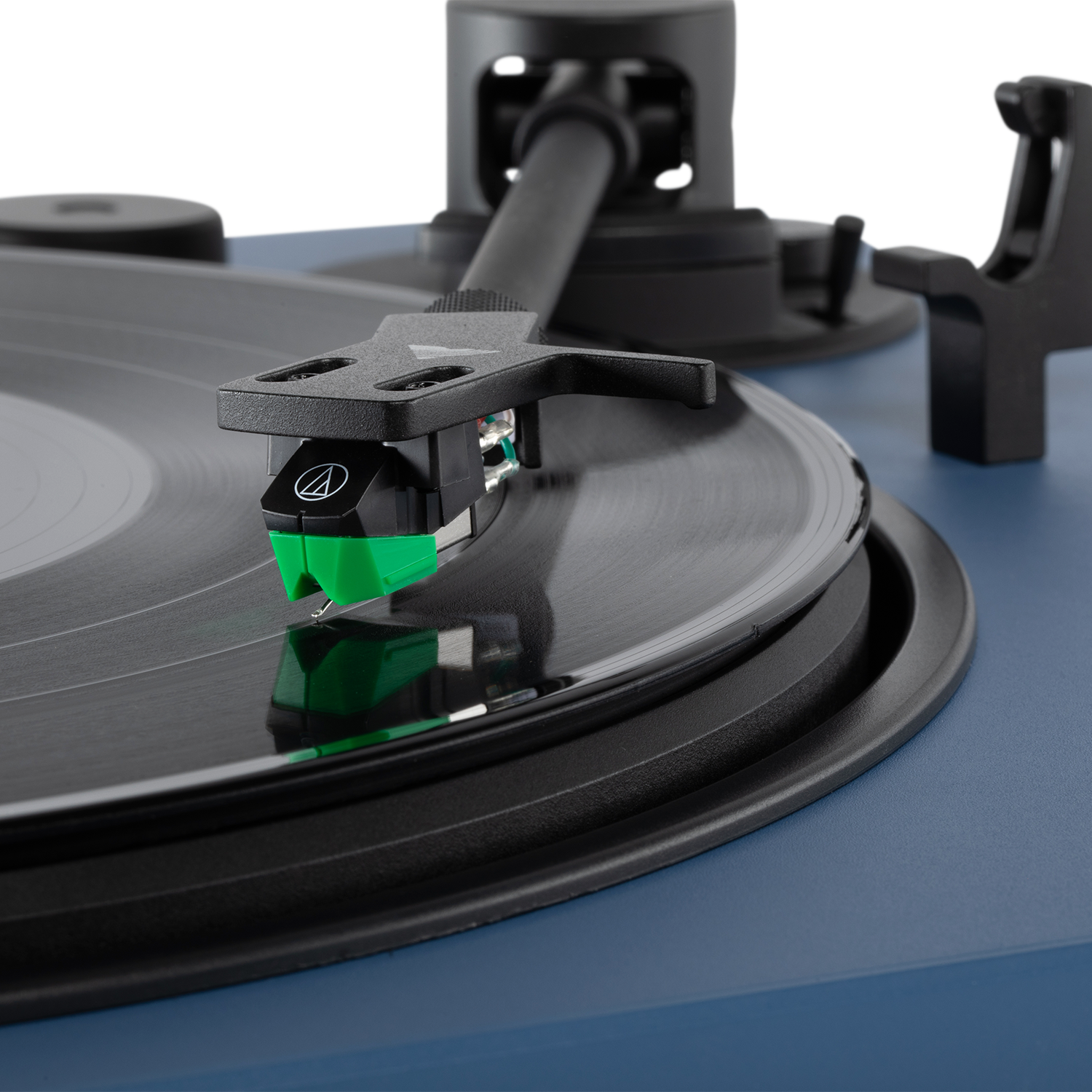 Alt View 10. Victrola - Victrola Wave Bluetooth Turntable with Auracast - Blue.