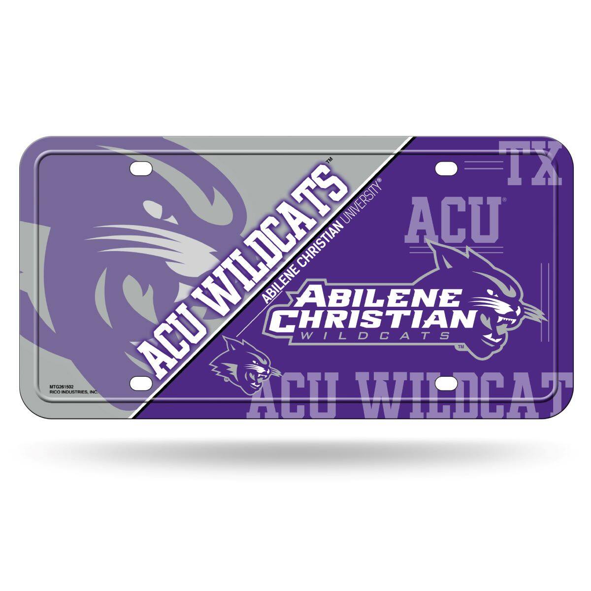 Abilene Christian Wildcats 12x6 Metal License Plate Auto Tag