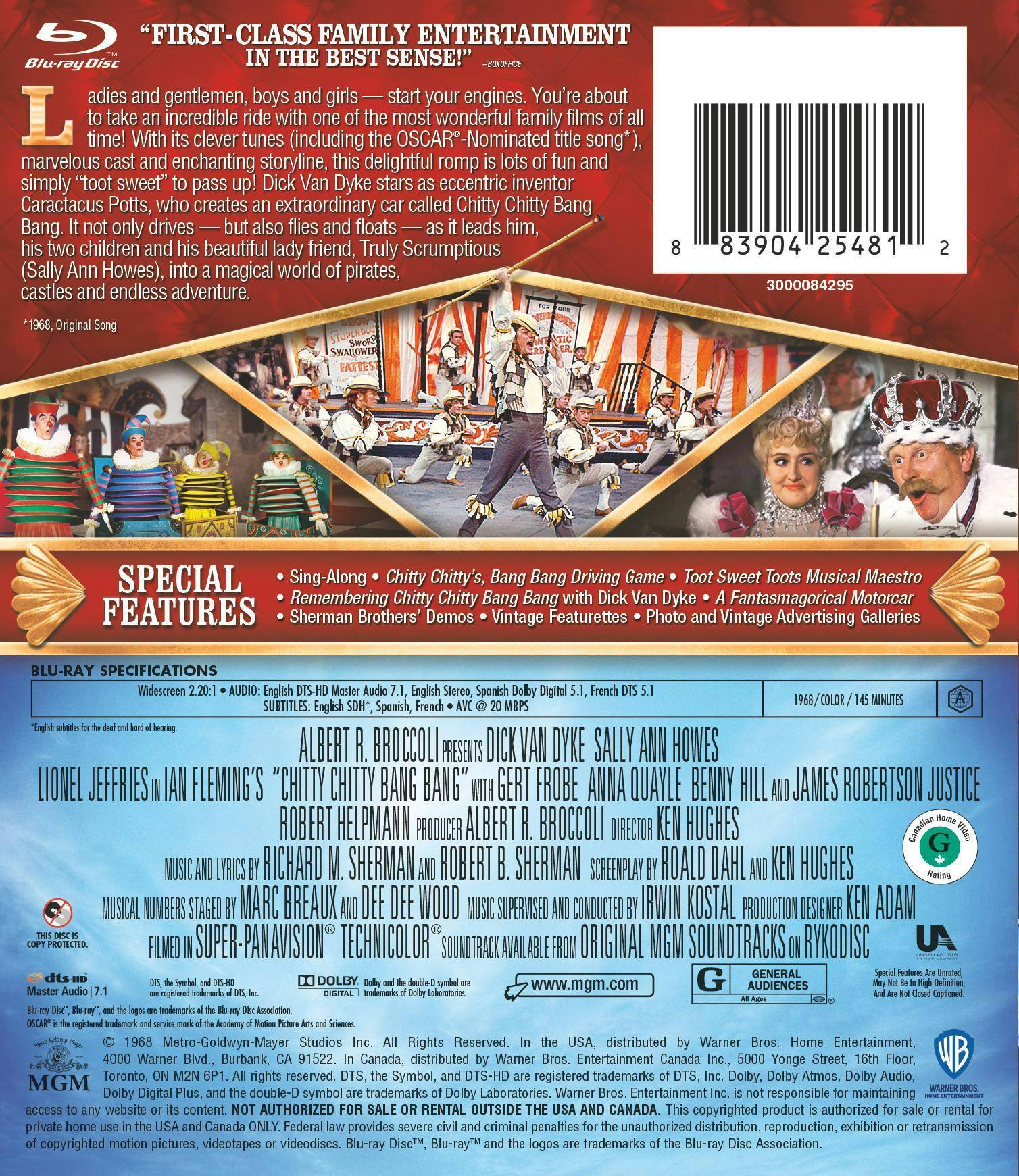 Back. Chitty Chitty Bang Bang (Blu-ray New Box Art) [Blu-ray].