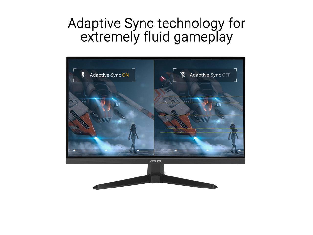 Adaptive Sync technology for extremely fluid gameplay  
Adaptive-Sync ON  
Adaptive-Sync OFF  
ASUS