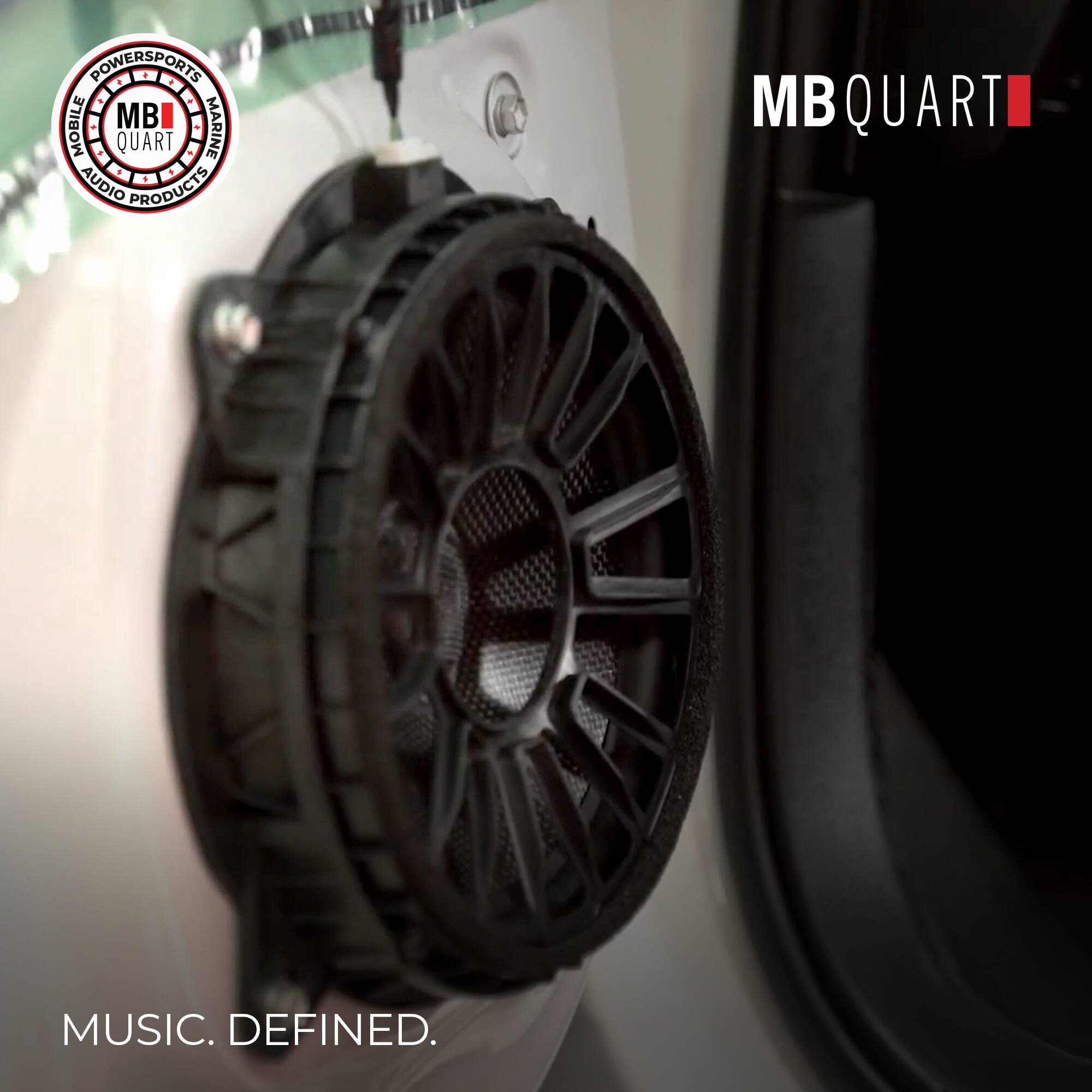 POWERSPORTS MOBILE MB MARINE QUART AUDIO PRODUCTS MB QUART MUSIC. DEFINED.