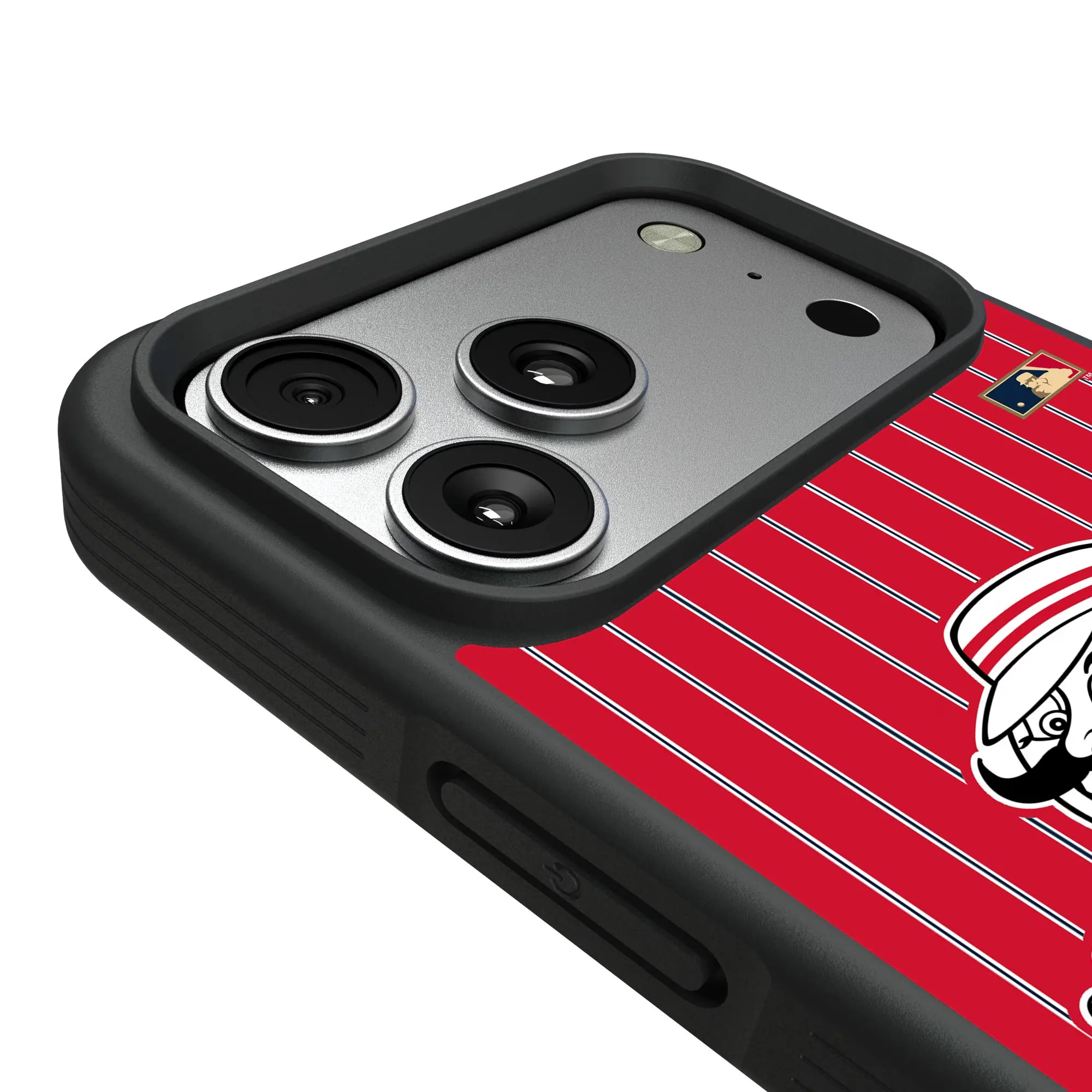 Alt View 2. Keyscaper - Cincinnati Reds Bump Case with 8.2ft Drop Protection - 15 - Multicolor.