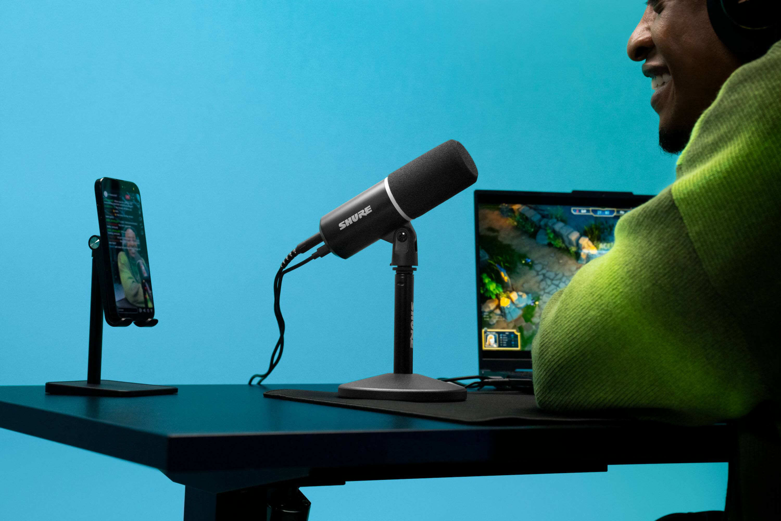 Alt View 5. Shure - MV6 USB Gaming Microphone Gen 2 - Black.