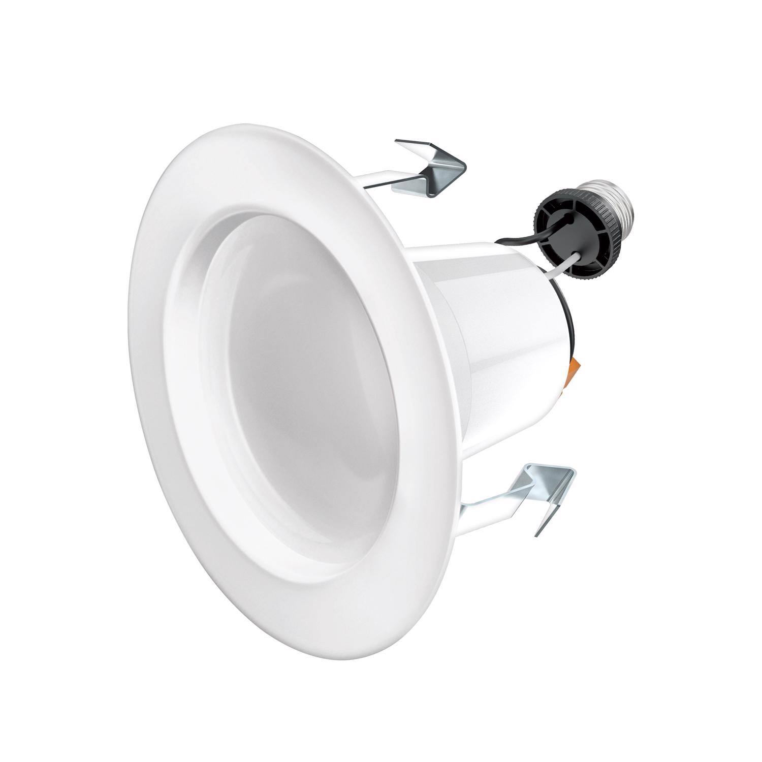 Angle. FEIT ELECTRIC - Feit Enhance White 5 in. W Aluminum LED Dimmable Recessed Downlight 8.6 W.