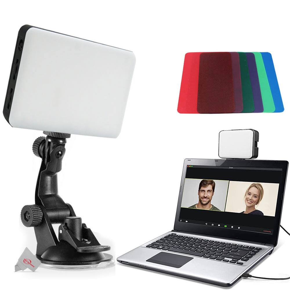 Front. Vivitar - 120 Led Video Conference Lighting Kit Suction Cup Mount for Laptops and Monitors  Adjustable Brightness Color Filters.