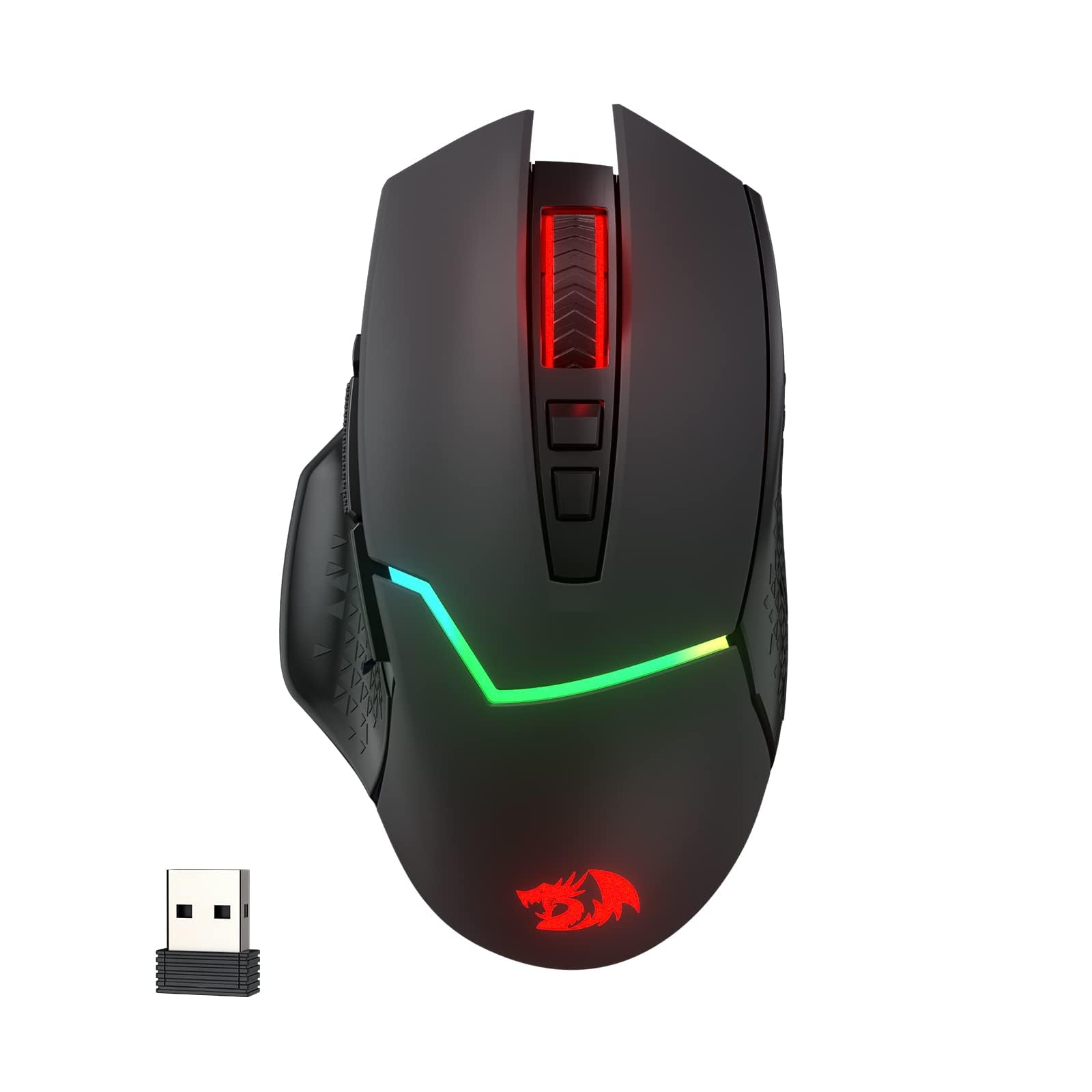 Cedar Assembly - M690 Pro Wireless Gaming Mouse Wired/wireless Gamer W/rapid Fire Key 8 Macro Buttons Design For Pc/mac/laptop - Wireless - M690 PRO Black