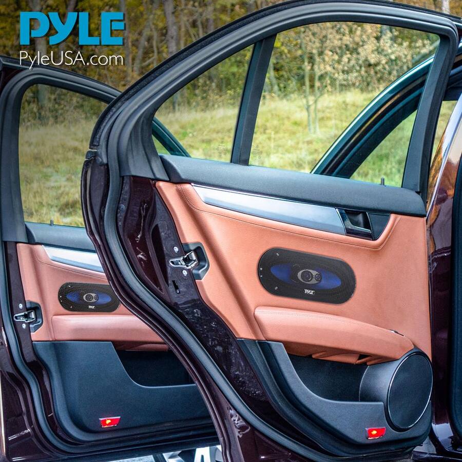 Pyle 3 Way Universal Car Stereo Speakers 300W Black PL410BL - Best Buy