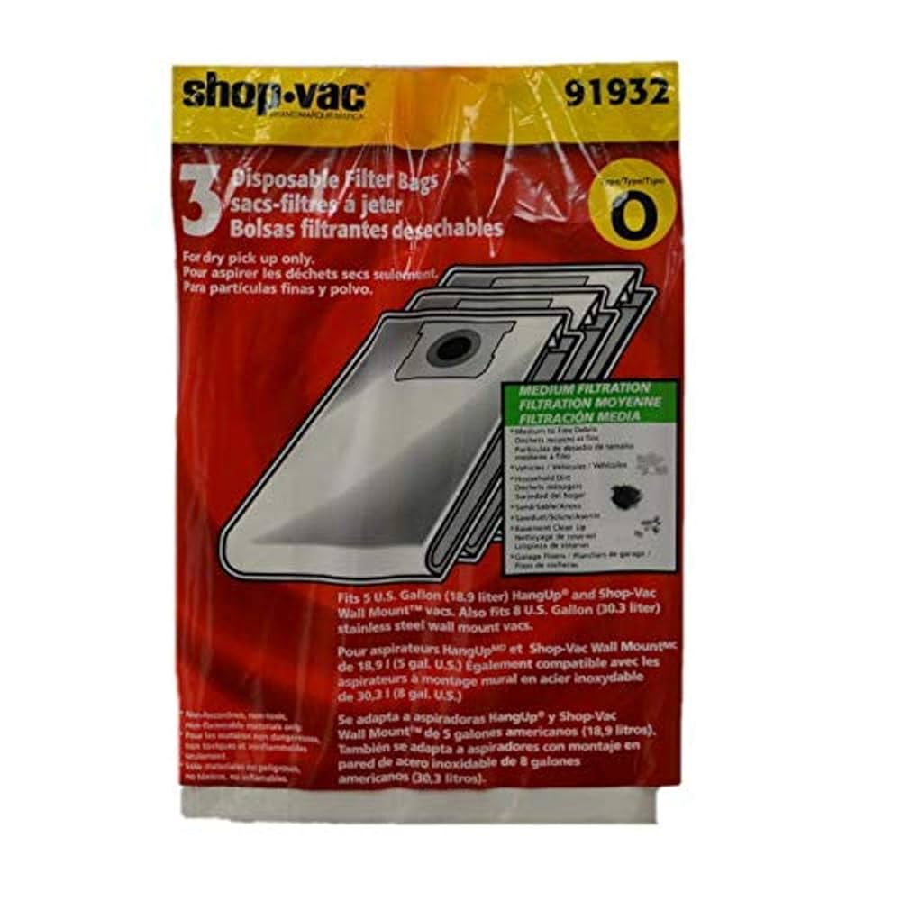 Shop-Vac - 3 Pack Vacuum Bags – Part 9193200