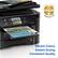 The text on the image reads: "Epson E Sop Retet GENUINE INK - BAMV Coboe wV Fi Epson Connect F-ax Scan Copy FOR SALE WF-3540 Living - iteme TA - no - Luxury B / I ... - - i -.- - . - - - CEEE - F 2 Vibrant Colors. Instant Drying. Consistent Quality."