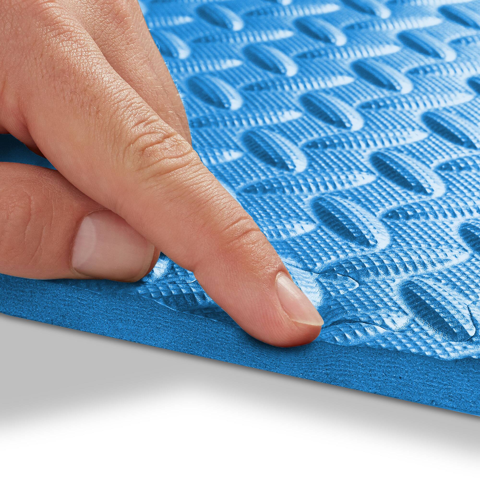 Alt View 5. Philosophy Gym - Exercise Flooring Mats - Foam Rubber Interlocking Puzzle Floor Tiles - Blue.