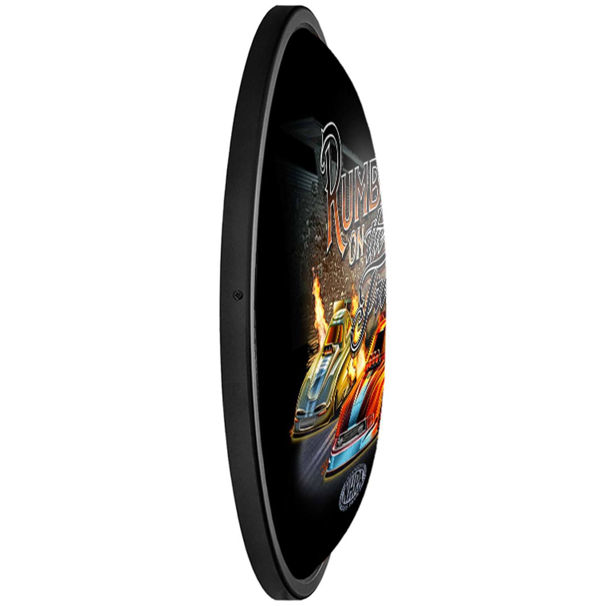 Alt View 2. The Fan-Brand - NHRA Rumble on the Track 18'' x 14'' Slimline Illuminated Oval Wall Sign - Multicolor.