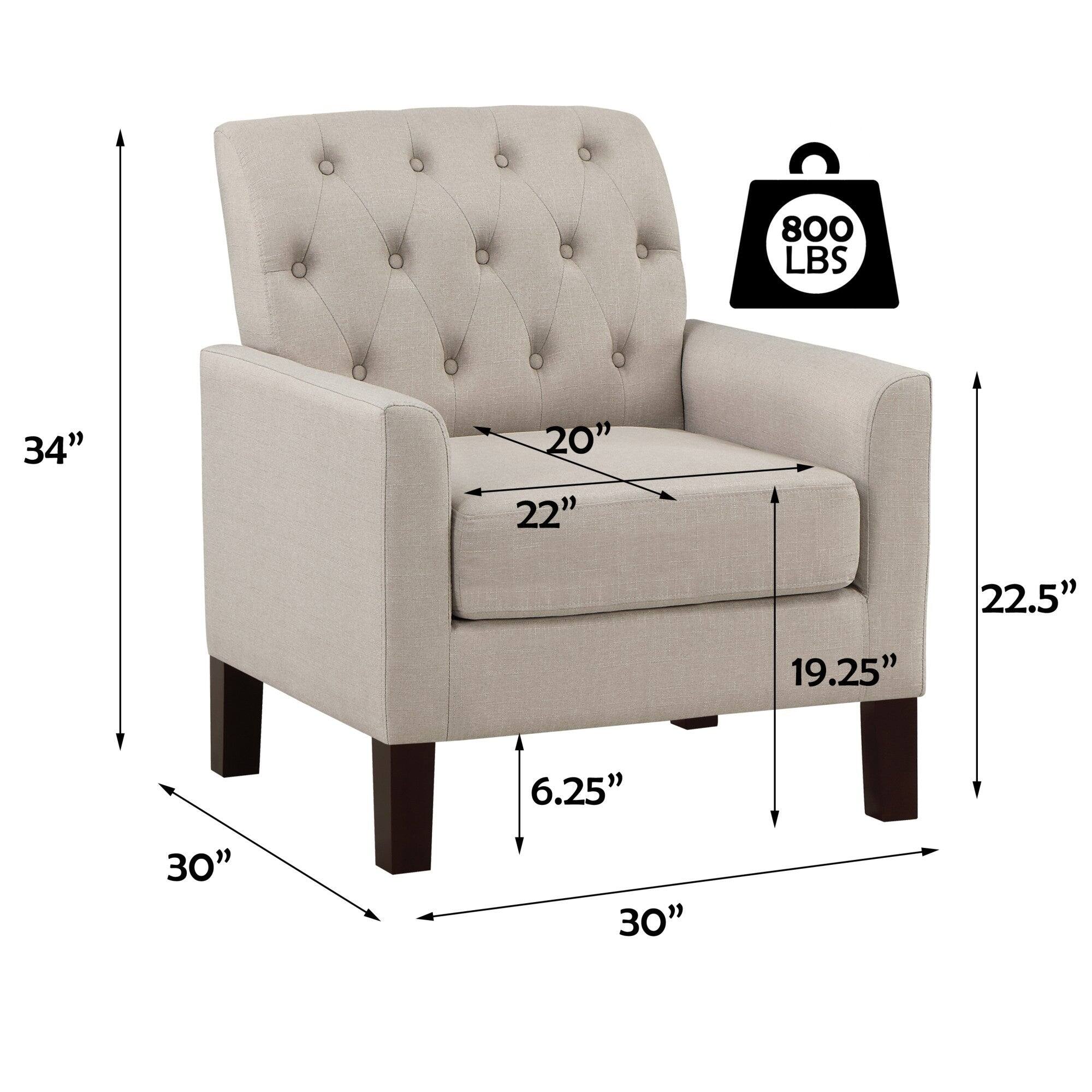 800 LBS  
34"  
20"  
22"  
22.5"  
19.25"  
6.25"  
30"  
30"