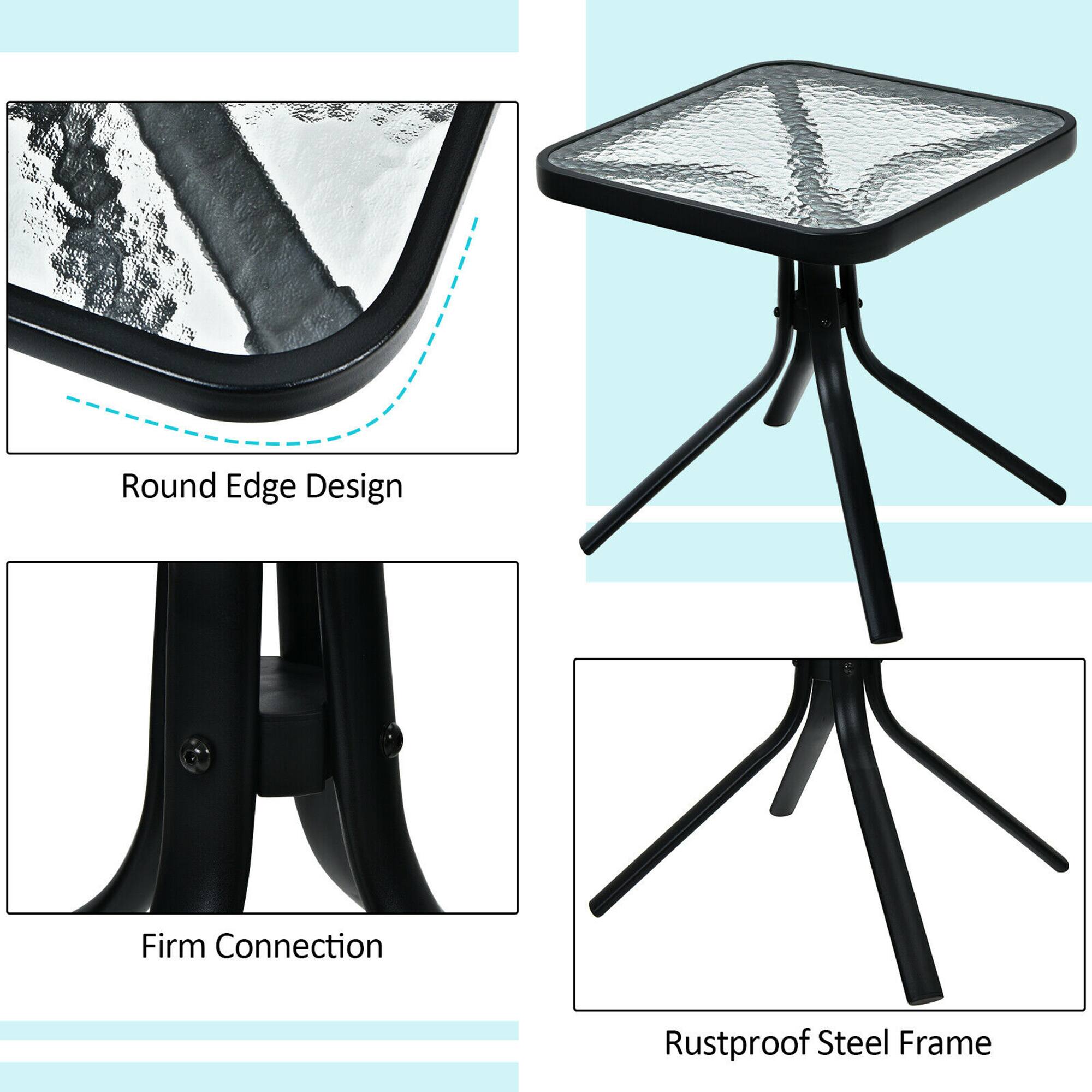 Round Edge Design, Firm Connection, Rustproof Steel Frame