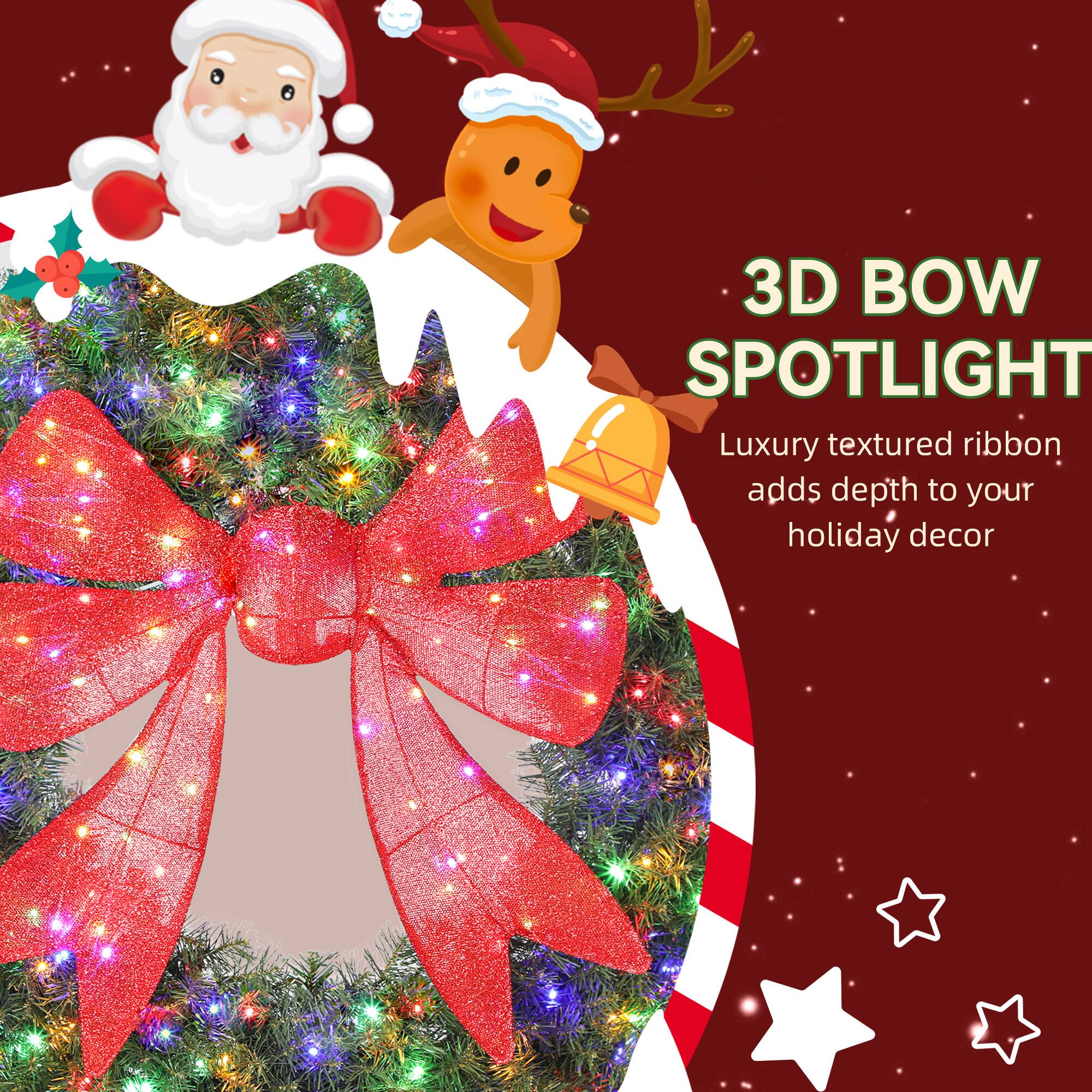 3D BOW SPOTLIGHT  
Luxury textured ribbon adds depth to your holiday decor