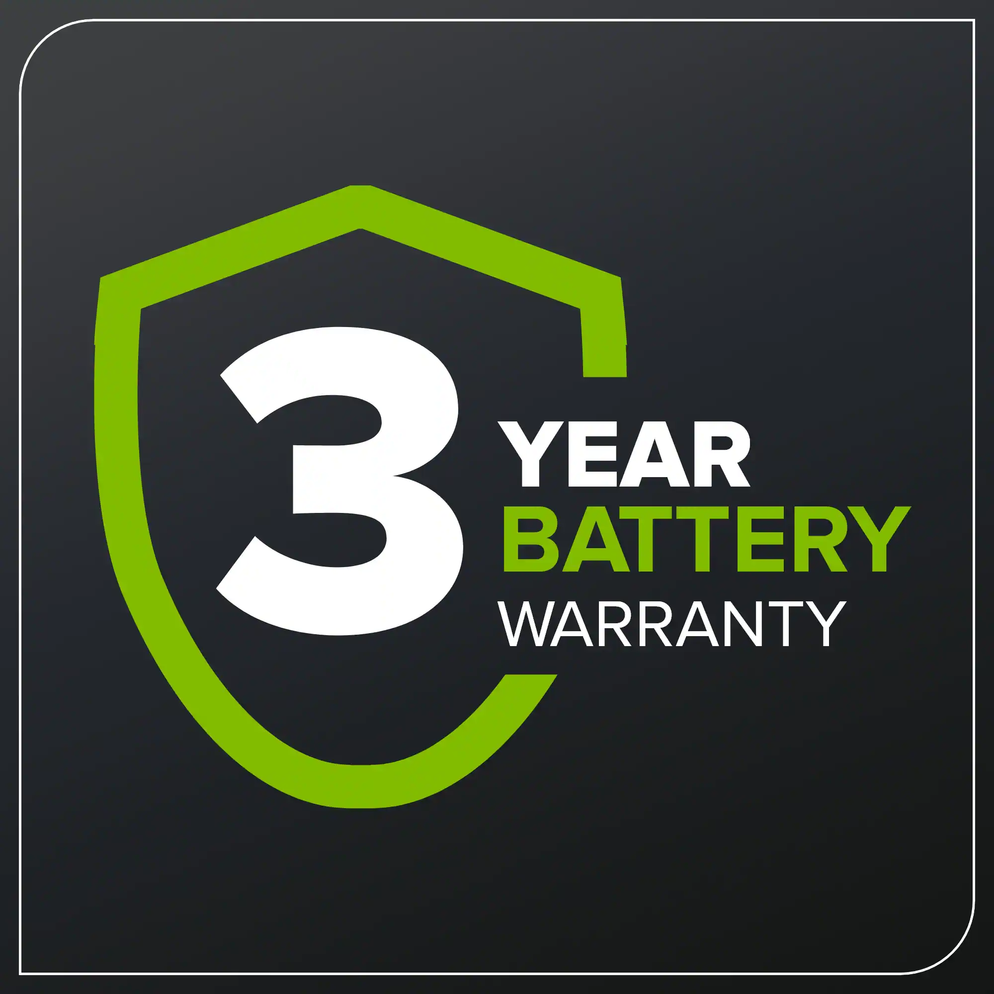 3 YEAR BATTERY WARRANTY