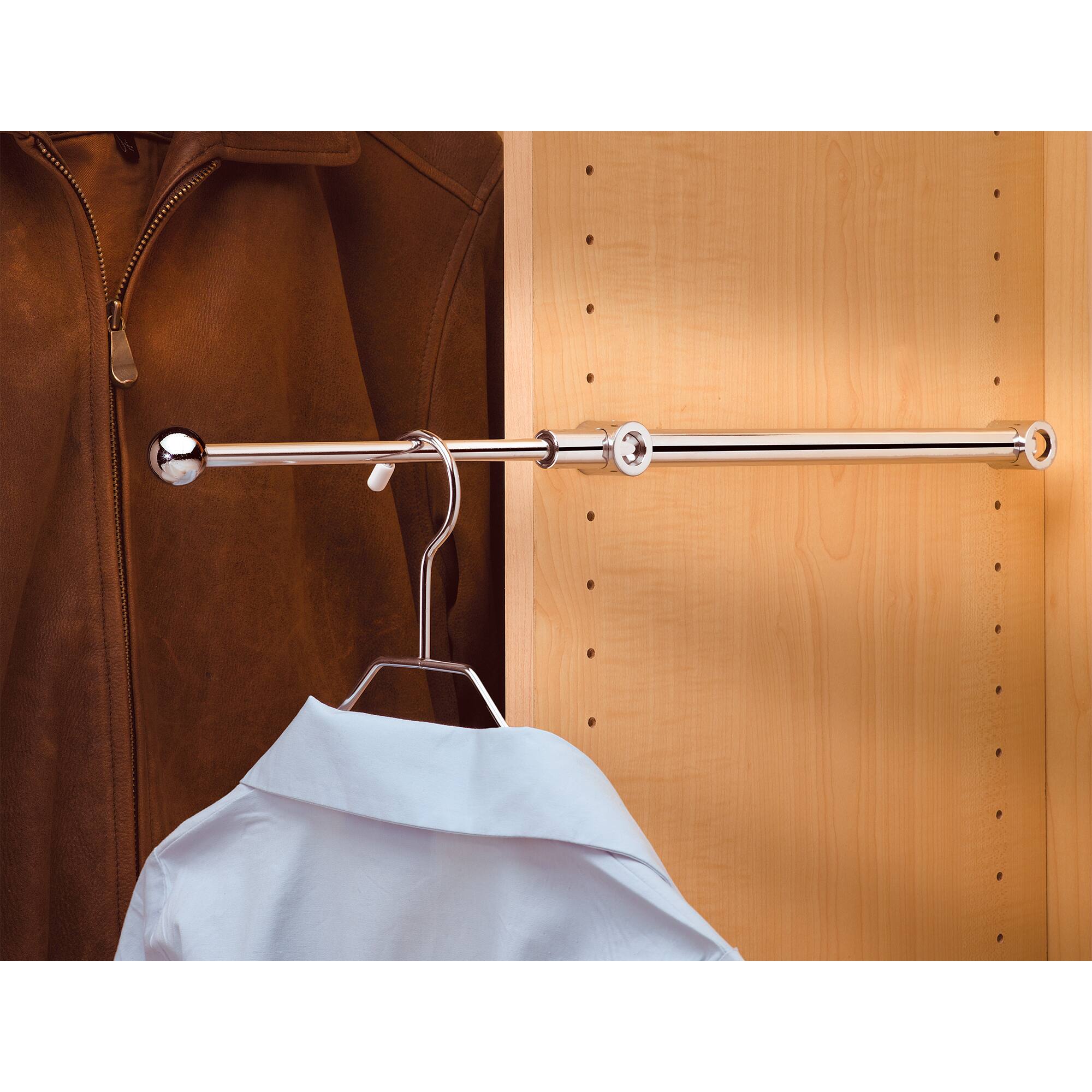 Alt View 1. Rev-A-Shelf - Rev-A-Shelf 12" Extendable Metal Closet Valet Rod, Chrome, CVR-12-CR (2 Pack) - Chrome.