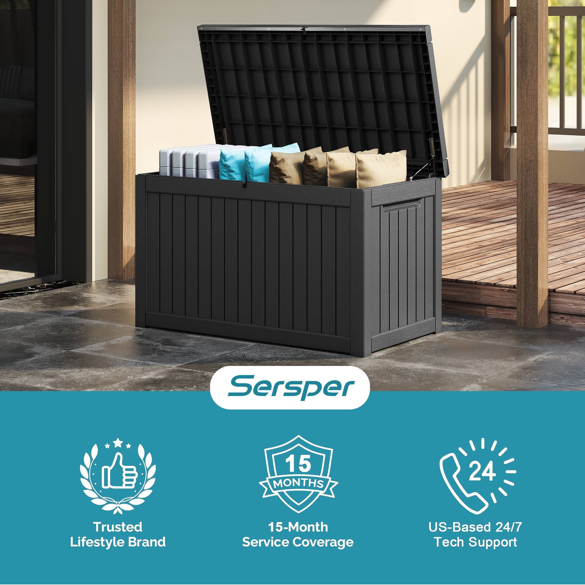 Sersper  
15 MONTHS  
24 Trusted Lifestyle Brand  
15-Month Service Coverage  
US-Based 24/7 Tech Support