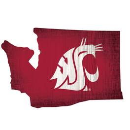 Fan Creations - Washington State Cougars 12" Logo State Sign - Multicolor