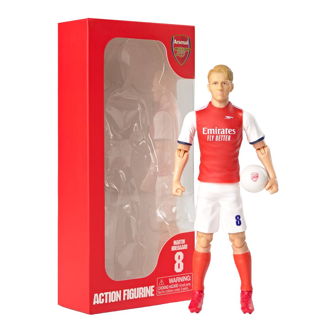 Arsenal Emirates FLY BETTER  
8 MARTIN BOEGAARD  
8  
WARNING: CHOKING HAZARD - Small parts. Not for children under 3 years.  
ACTION FIGURINE