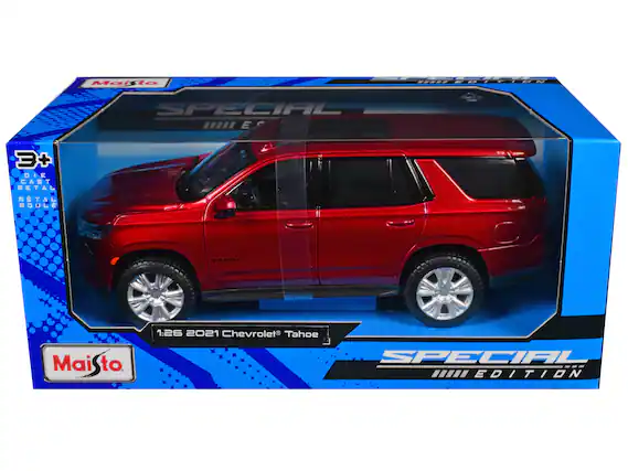 Maisto
SPECIAL EDITION
3+
DIE CAST METAL MOULE
1:26 2021 Chevrolet Tahoe
SPECIAL EDITION