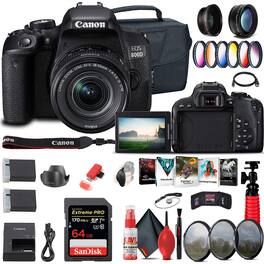 Canon - EOS Rebel 800D / T7i DSLR Camera w 18-55 Lens 1895C002 + More (International Version)