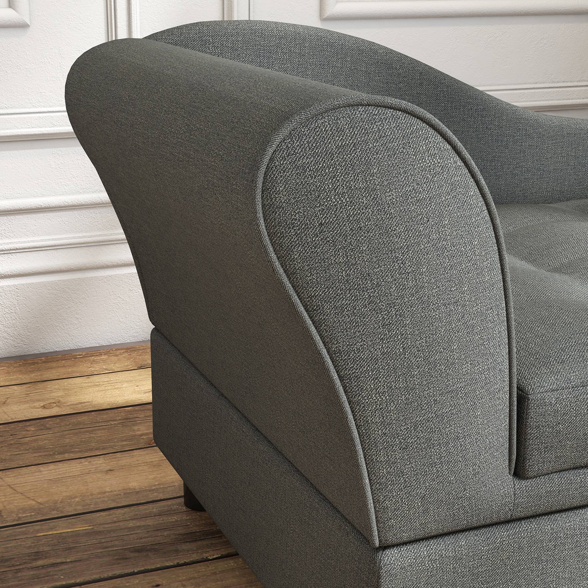 Alt View 3. Siljoy - Gray Pet Sofa with Hidden Storage, Tufted Cushion & Backrest for Small/Medium Dogs, Elevated Design - Gray.