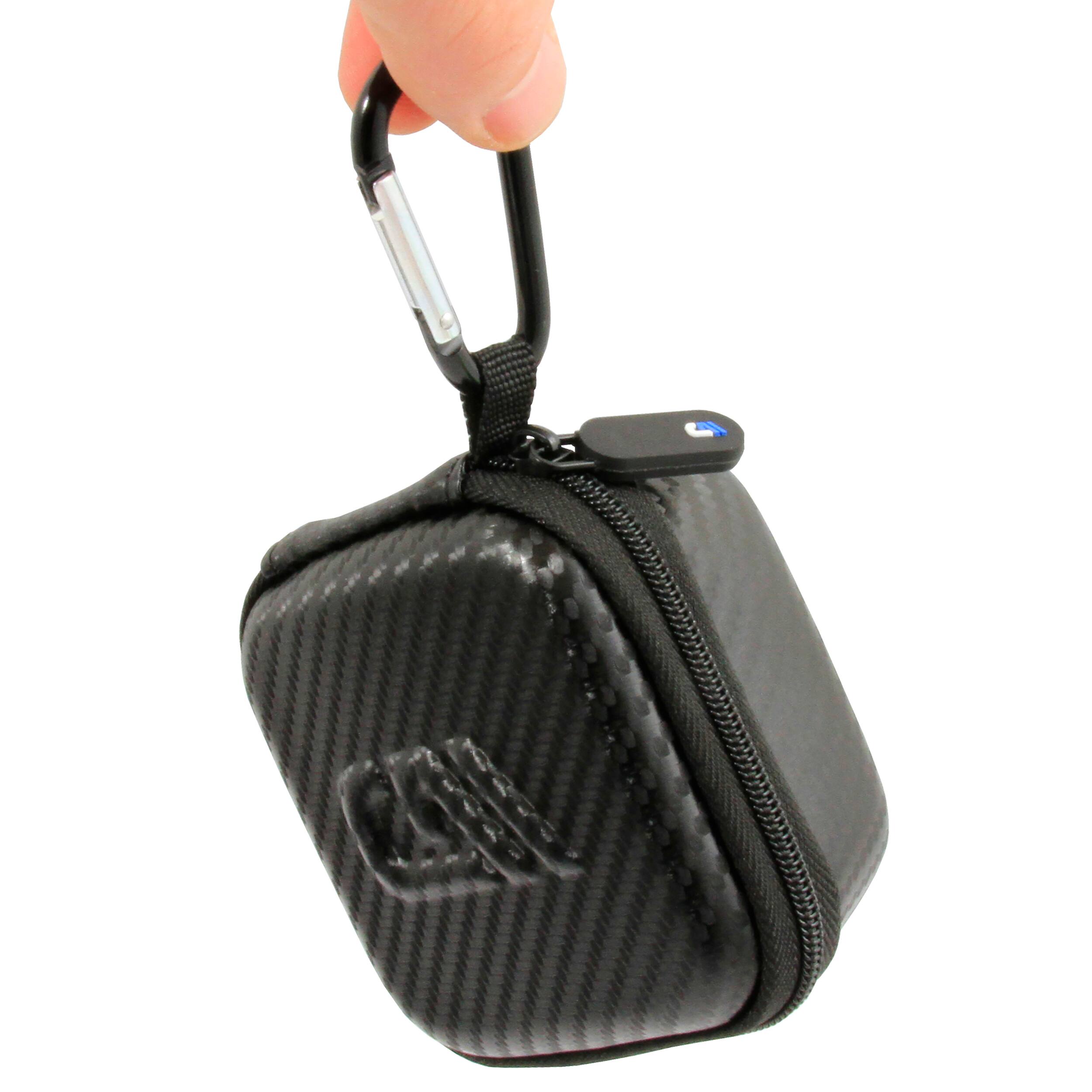 Left. CASEMATIX - Hard Carrying Case for Timekettle W4 Pro AI Interpreter Earbuds - EVA Travel Case for Translation Earbuds, Case Only.
