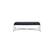 Alt View 2. Meridian Furniture - Valley Black Chenille Fabric Bench - Black.