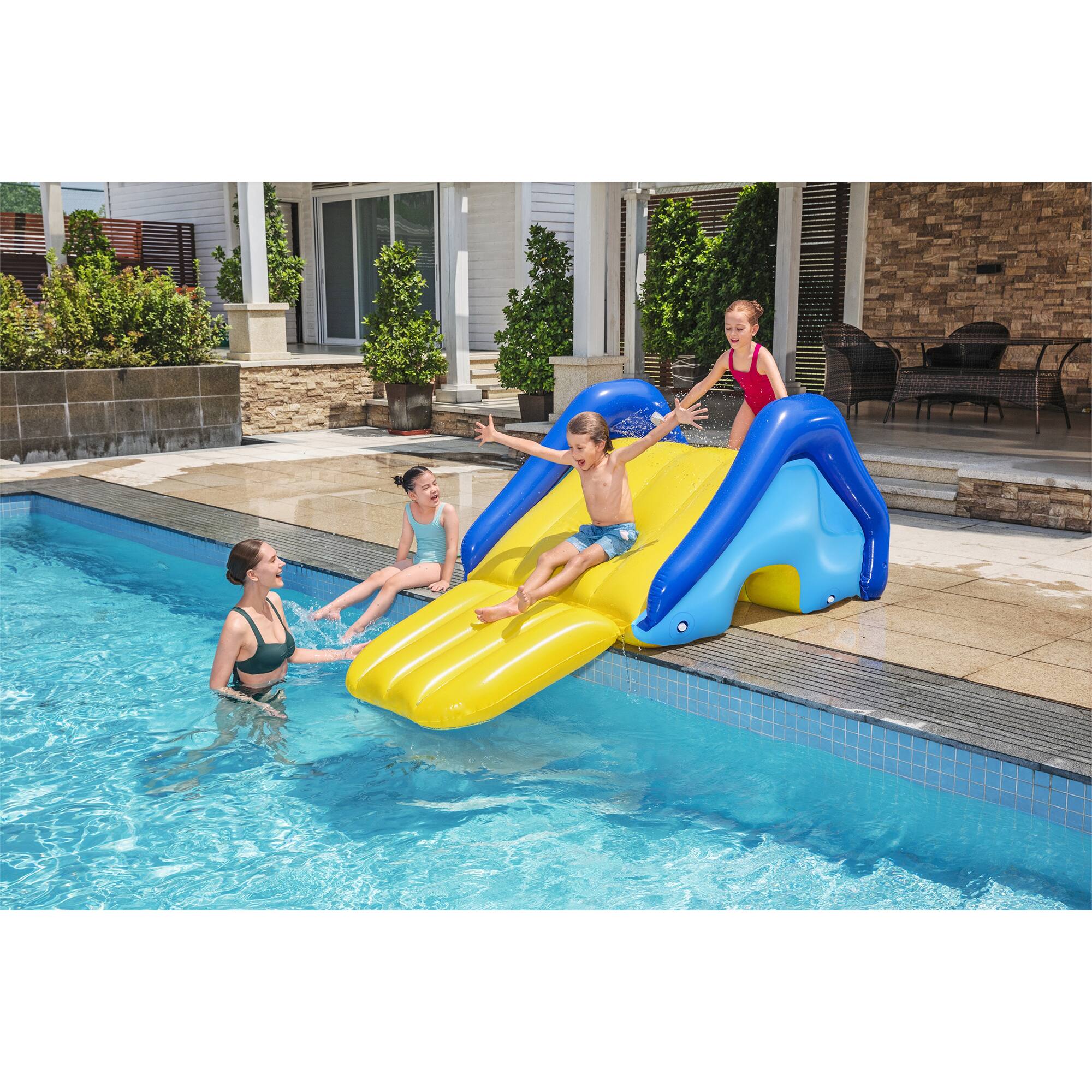 Alt View 10. Bestway - Bestway H2OGO! Giant Inflatable Outdoor Pool Water Slide with Built-In Sprinkler.