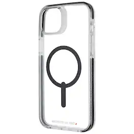 ZAGG - Santa Cruz Snap Case for MagSafe for Apple iPhone 14 Plus - Black/ - Clear
